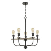 Cal Lighting 60W X 5 Sion Metal Chandelier FX-3734-5