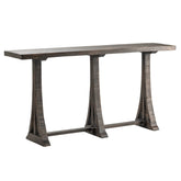 Crestview Collection Alpine 76" x 17" x 39" Transitional Wood Console Table In Ebony Finish - CVFNR797
