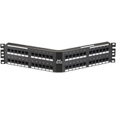Panduit Punchdown Patch Panel, Cat 6, Angled, 48 - DPA48688TGY
