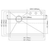 Dawn USADSQ2417 Kitchen Sink