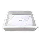 Eden Bath Antique Rectangular Carrara Marble Vessel Sink Honed - EB_S037CW-H