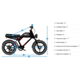 G-Force 750W ZF Moped-Style Electric Bike - EB-GF-ZF-13.5