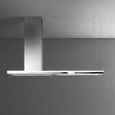 Falmec Lumen Isola 70 in Overhang Island Mount Range Hood in Stainless Steel - Fdlum70i5ss
