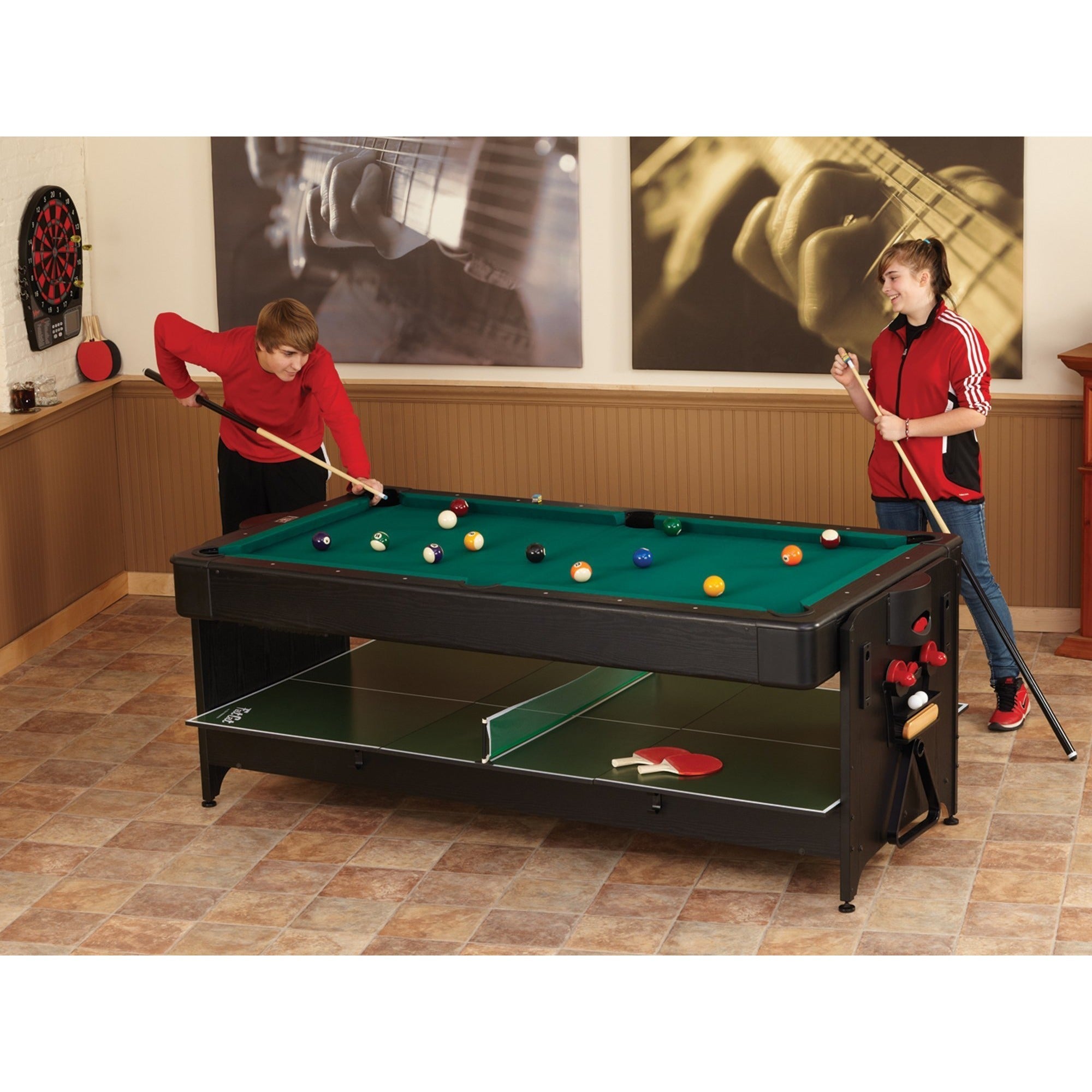 Fat Cat Original Pockey 7ft 2 in 1 Multi-Game Table - 64-1010