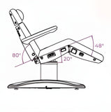 Silver Fox 4 Motor Facial Chair in Dark Grey - 2270FB