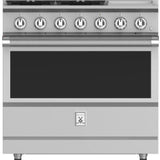 Hestan 36 Inch 4 Burner with Griddle Dual Fuel Range - KRD365-NG