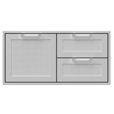 Hestan 42-Inch Double Drawer and Storage Door Combination - AGSDR42-SS