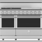 Hestan 48 Inch 5 Burner with Griddle Dual Fuel Double Oven Range - KRD485GDNG
