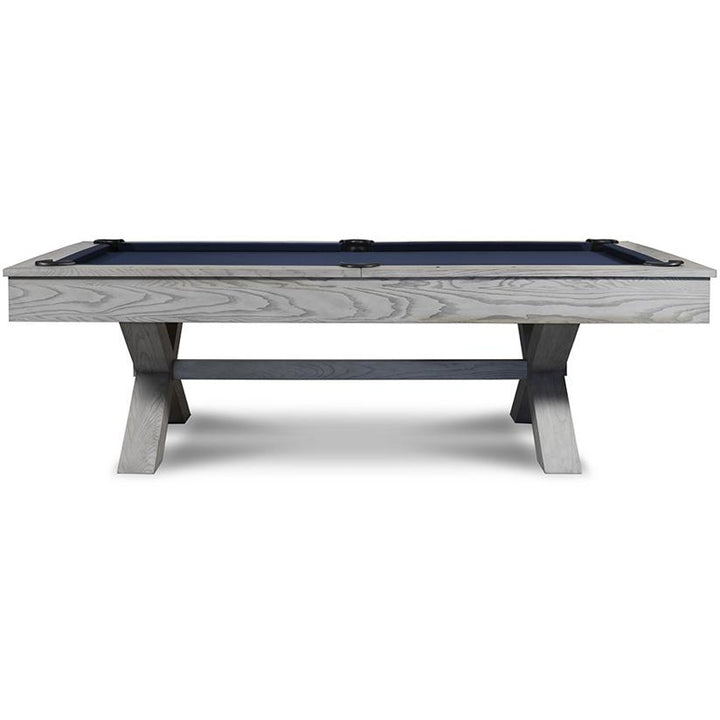 Iron Smyth The Crossbones 8' Slate Pool Table - White Wash - ISAF-90080-Whitewash