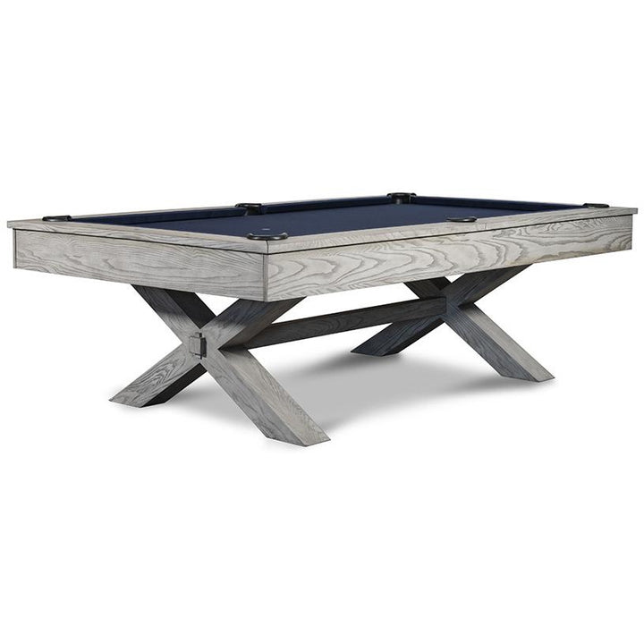 Iron Smyth The Crossbones 8' Slate Pool Table - White Wash - ISAF-90080-Whitewash