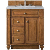 James Martin Vanities Bristol Collection 30 in. Single Vanity in Saddle Brown with Countertop Options - 157-V30-SBR-3AF