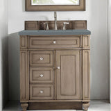 James Martin Vanities Bristol Collection 30 in. Single Vanity in Whitewashed Walnut with Countertop Options - 157-V30-WW-3CBL