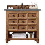 James Martin Vanities Malibu Collection 36 in. Single Vanity in Honey Alder with Countertop Options - 500-V36-HON-3AF