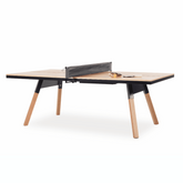 Rs Barcelona - You and Me Oak Indoor Modern Ping Pong Table