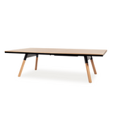 Rs Barcelona - You and Me Oak Indoor Modern Ping Pong Table