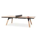 Rs Barcelona - You and Me Oak Indoor Modern Ping Pong Table