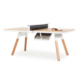 Rs Barcelona - You and Me Oak Indoor Modern Ping Pong Table