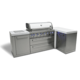 Mont Alpi 6-Burner Island With a 90-Degree Corner - MAi805-90