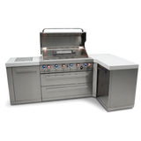 Mont Alpi 6-Burner Island With a 90-Degree Corner - MAi805-90