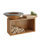 OFYR Island Corten 100 Teak Wood - OI-100-TW