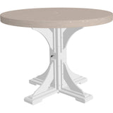 LuxCraft 4' Round Table Set 1 - P4RT-BHCHB/CSC-BHCHB