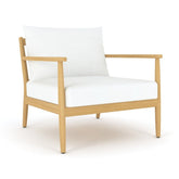 Royal Teak Collection Palma Club Chair with White Cushions - PALCC-W