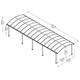 Palram Canopia | Arcadia 5000 Carport 12x35x8 ft - HG9113