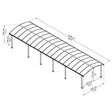 Palram Canopia | Arcadia 5000 Carport 12x42x8 ft - HG9123