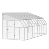Rion Sunroom 8 ft. x 20 ft. Solarium Kit - White Structure & Hybrid Panels