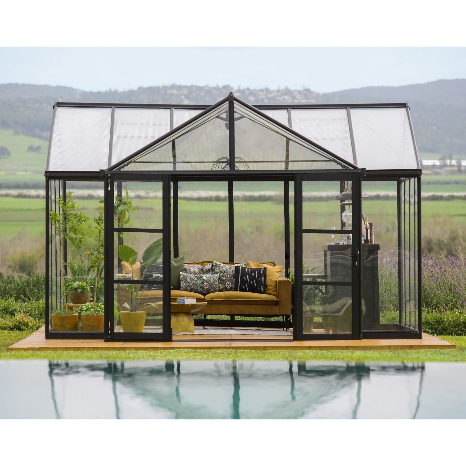 Palram Canopia | 12x15 Ft Triomphe Chalet Greenhouse - HG5500