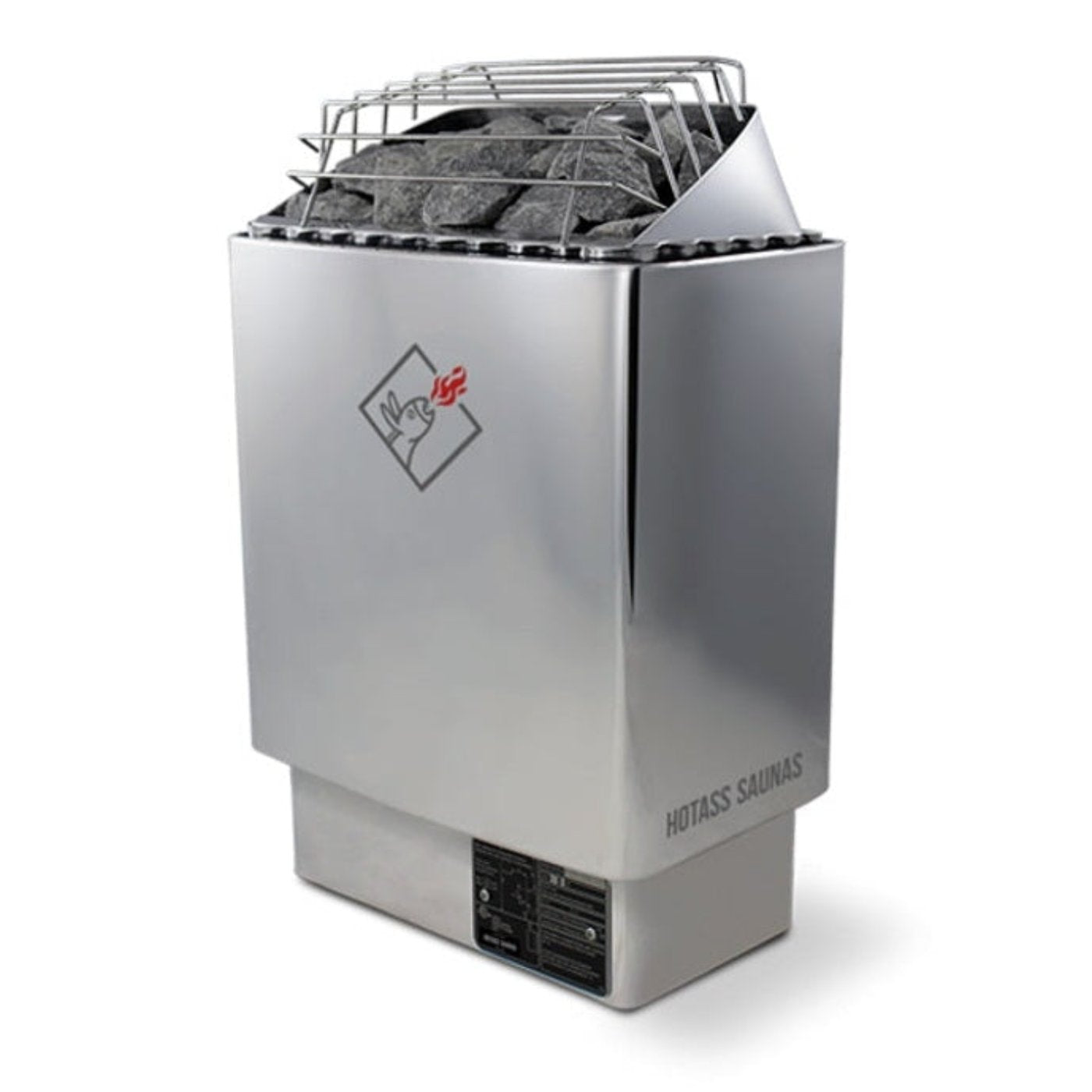 Hot Ass Saunas ProHeat Series 8kW Stainless Steel Sauna Heater System at 240V 1PH with HeatPad15 Touchscreen Total Sauna Environment Control - PH800