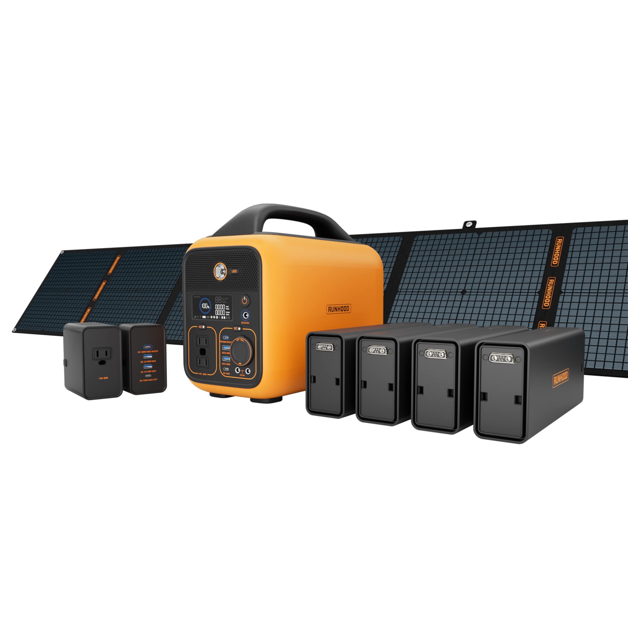 RALLYE 600 PRO 1296Wh/600W. Portable power station with 100W solar panel)PS-TSP-H4EAUS-US