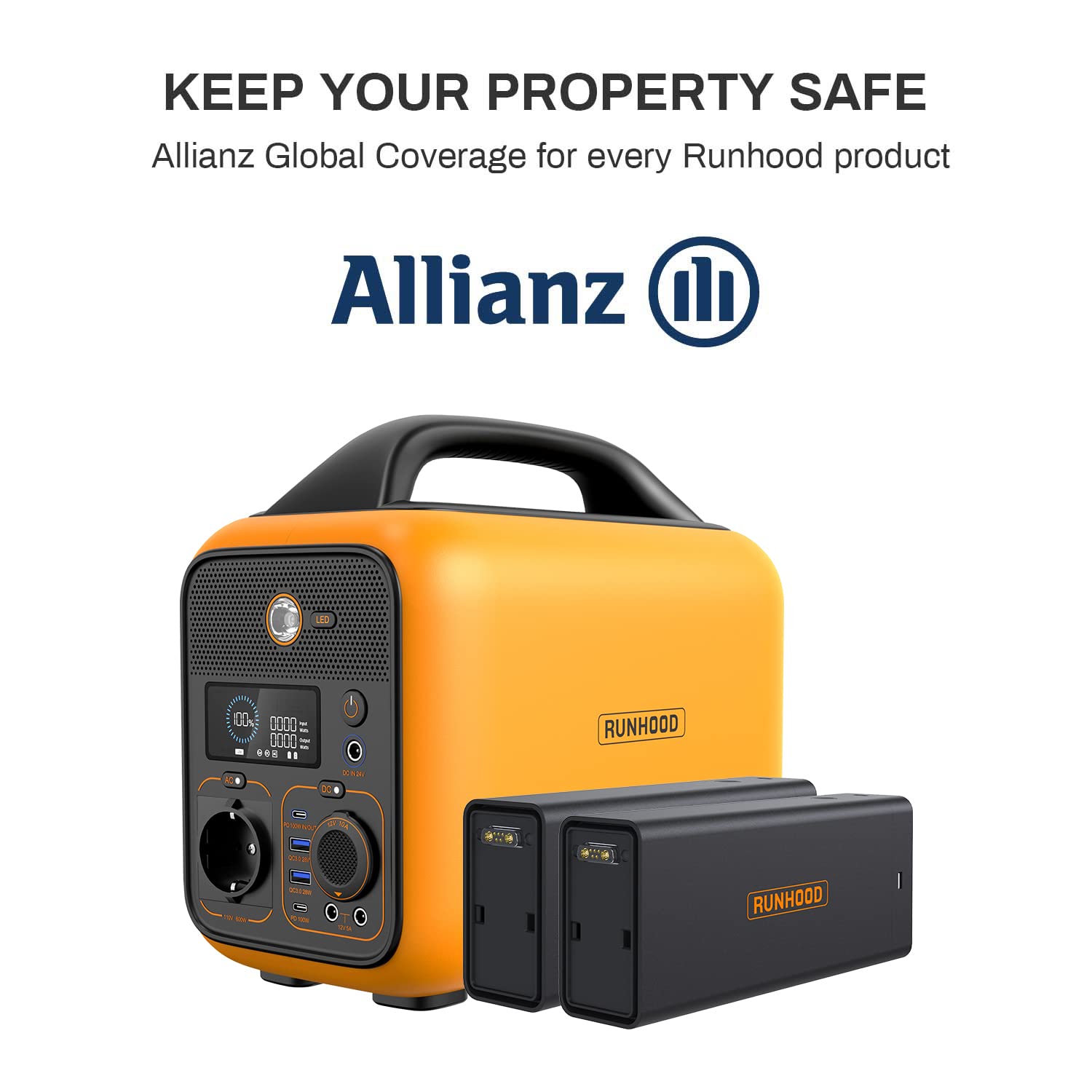 RALLYE 600 PRO 1296Wh/600W. Portable power station with 100W solar panel)PS-TSP-H4EAUS-US