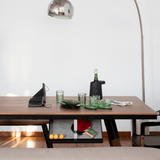 Rs Barcelona - You and Me Walnut Indoor Modern Ping Pong Table