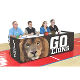 Bison School Spirit Folding Padded Scorers Table with Graphics
