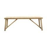 Midtown Concept Klarion Teak Table & Vera Stacking Armchair - Teak Finish - KLARION_6VERAARM