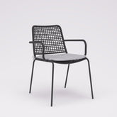 Midtown Concept Oberon Black Stacking Indoor Dining Chair - 4PC - SC OBERON BLK