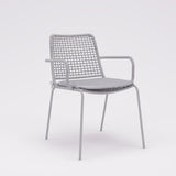 Midtown Concept Oberon Grey Stacking Indoor Dining Chair - 4PC - SC OBERON BLK