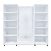 DoCareLife Charlotte Full Length Vanity Mirror with Columns - DCL-NSM010-A-WHITE-B-C