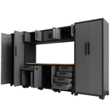 Chery Industrial 9-Piece Garage Storage Cabinet Set