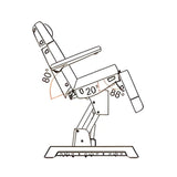 Silver Fox Professional Facial Bed and Exam Chair - 2220D