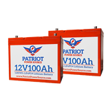 PATRIOT POWER 12V 200Ah/24V 100Ah BATTERY BUNDLE KIT for MARINE/RV