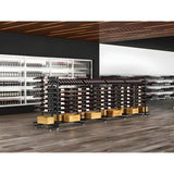 Vintage View Evolution Double Sided Island Display Rack Presentation Row 3C (freestanding metal wine rack)