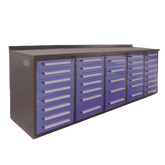 Chery Industrial 10ft Storage Cabinet with 35 Drawers