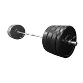 York Barbell USA Black Bumper Plate & Barbell Sets KG 28054