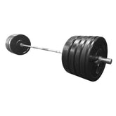York Barbell USA Black Rubber Bumper Plate & Barbell Sets 29046