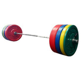 York Barbell USA Colored Bumper Plate & Barbell Sets 29091