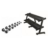 York Barbell Pro Hex Dumbbell 5-50lb Bundle 34026