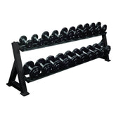 York Barbell Two Tier Dumbbell Saddle Rack 69130