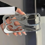 Stylish Hollow Flame Mobile Phone Case for iPhone